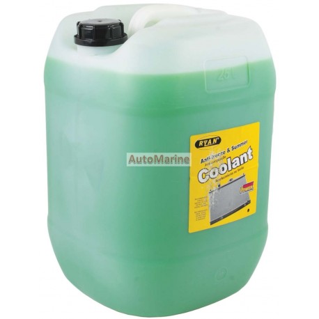 Ryan Anti-Freeze and Summer Coolant - Green - 25 Litre