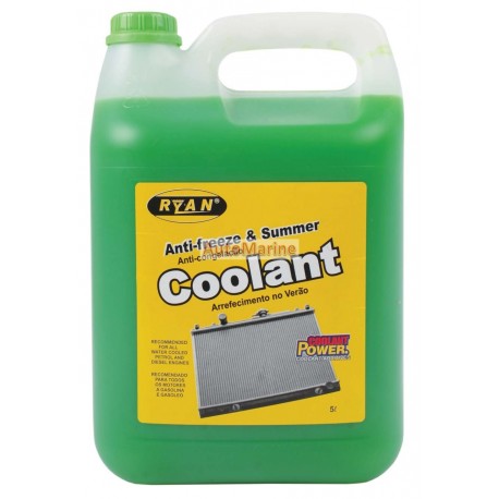 Ryan Anti-Freeze and Summer Coolant - Green - 5 Litre