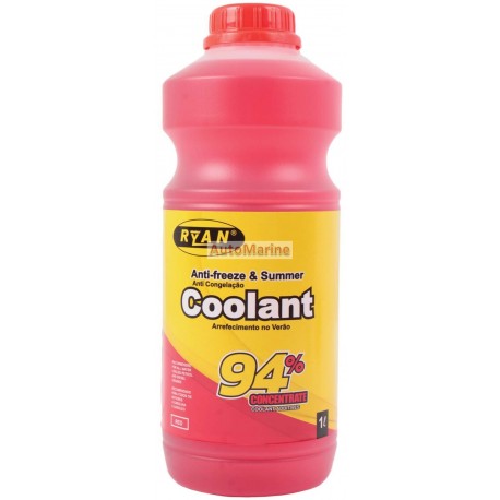 Ryan Anti-Freeze and Summer Coolant - 94% - Red - 1 Litre