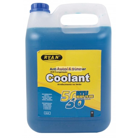 Ryan Anti-Freeze and Summer Coolant - RTU - Blue - 5 Litre