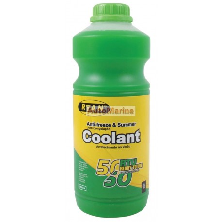 Ryan Anti-Freeze and Summer Coolant - RTU - Green - 1 Litre