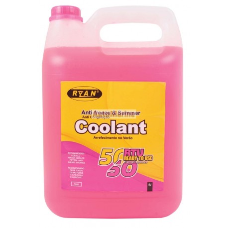 Ryan Anti-Freeze and Summer Coolant - RTU - Pink - 5 Litre