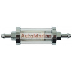 Fuel Filter - Inline - 1/4 Inch - Glass
