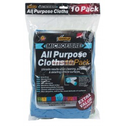 Shield Microfibre All Purpose Towels - 10 Pack