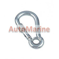 Snap Hook with Eyelet and Screw - 316SS - 10mm