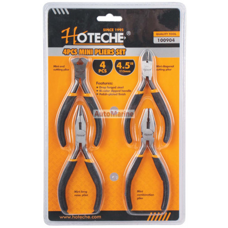 Mini Plier Set - 4 Piece - 4.5" / 115mm