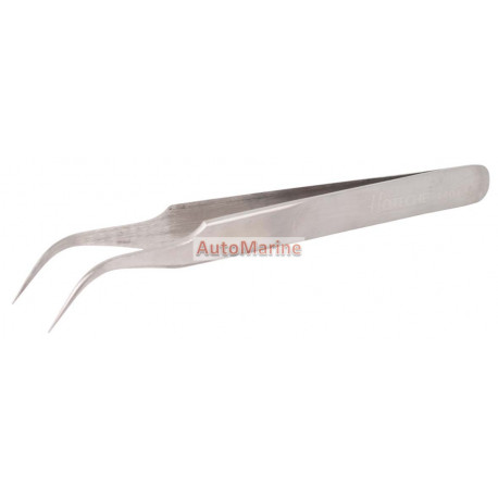 Stainless Steel Tweezer - Bent - 11.5mm Length