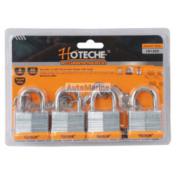 Laminated Pad Lock Set - 40mm - 4 Piece