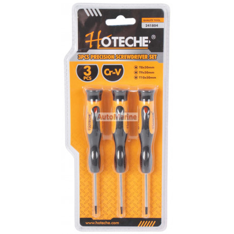 3 Piece Precision Torx Screwdriver Set T8/T9/T10 x 50mm