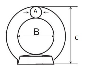 AutoMarine Fixed Eye Nut Diagram